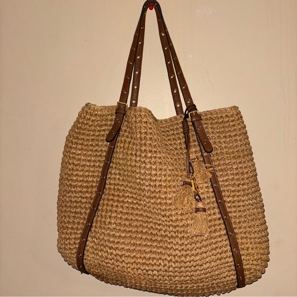 Lauren Ralph Lauren Straw Hayden Tote - Picture 6 of 15